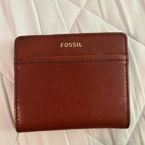Fossil Cognac Leather Card Holder